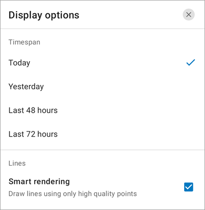 Display options Display options